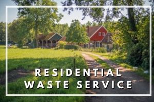 Signup banner for residential waste service