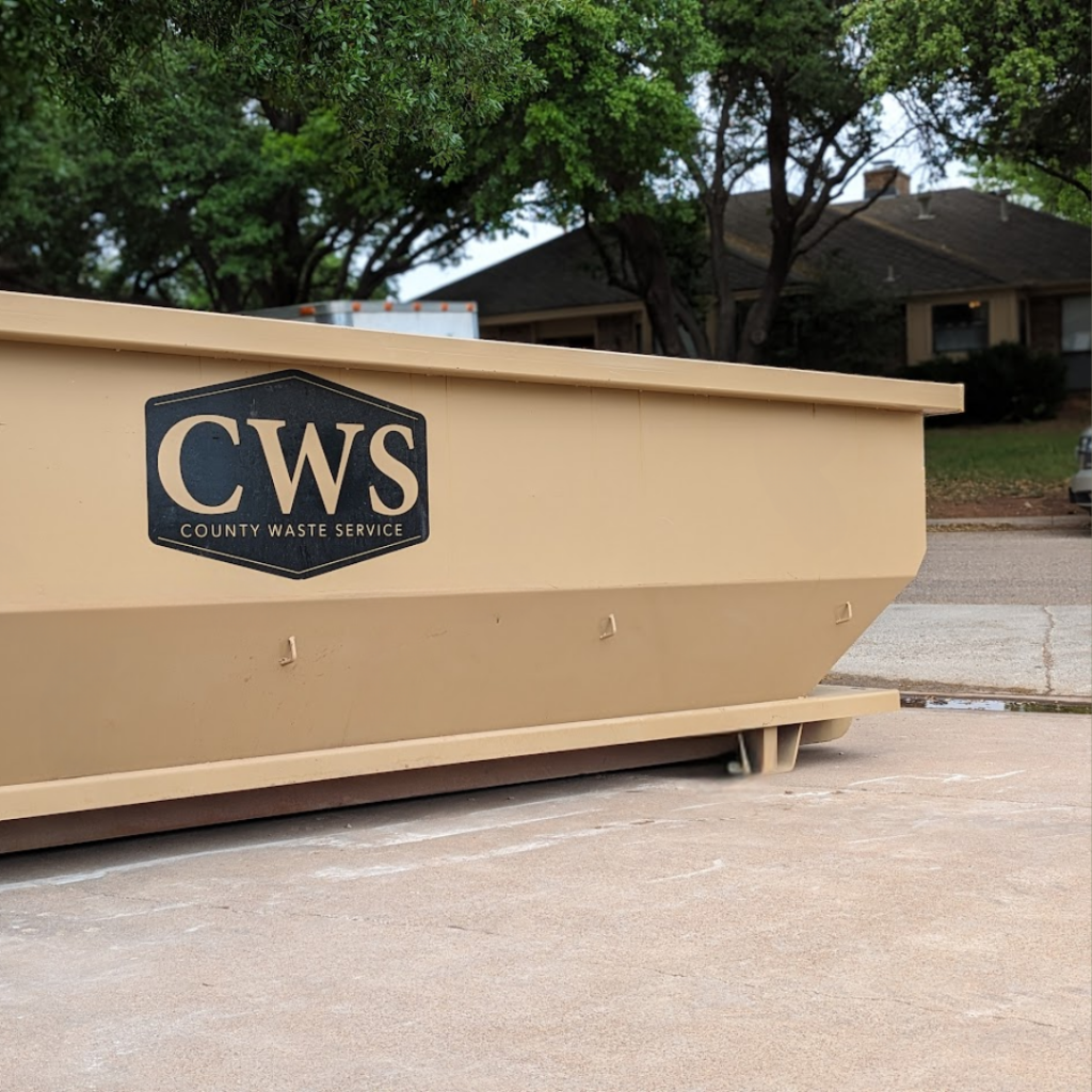 Roll-off dumpster for residential projects